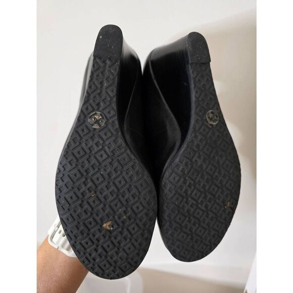 Tory Burch Sally Wedge Black Pumps W5.5 (2.5" heel) - Picture 5 of 10